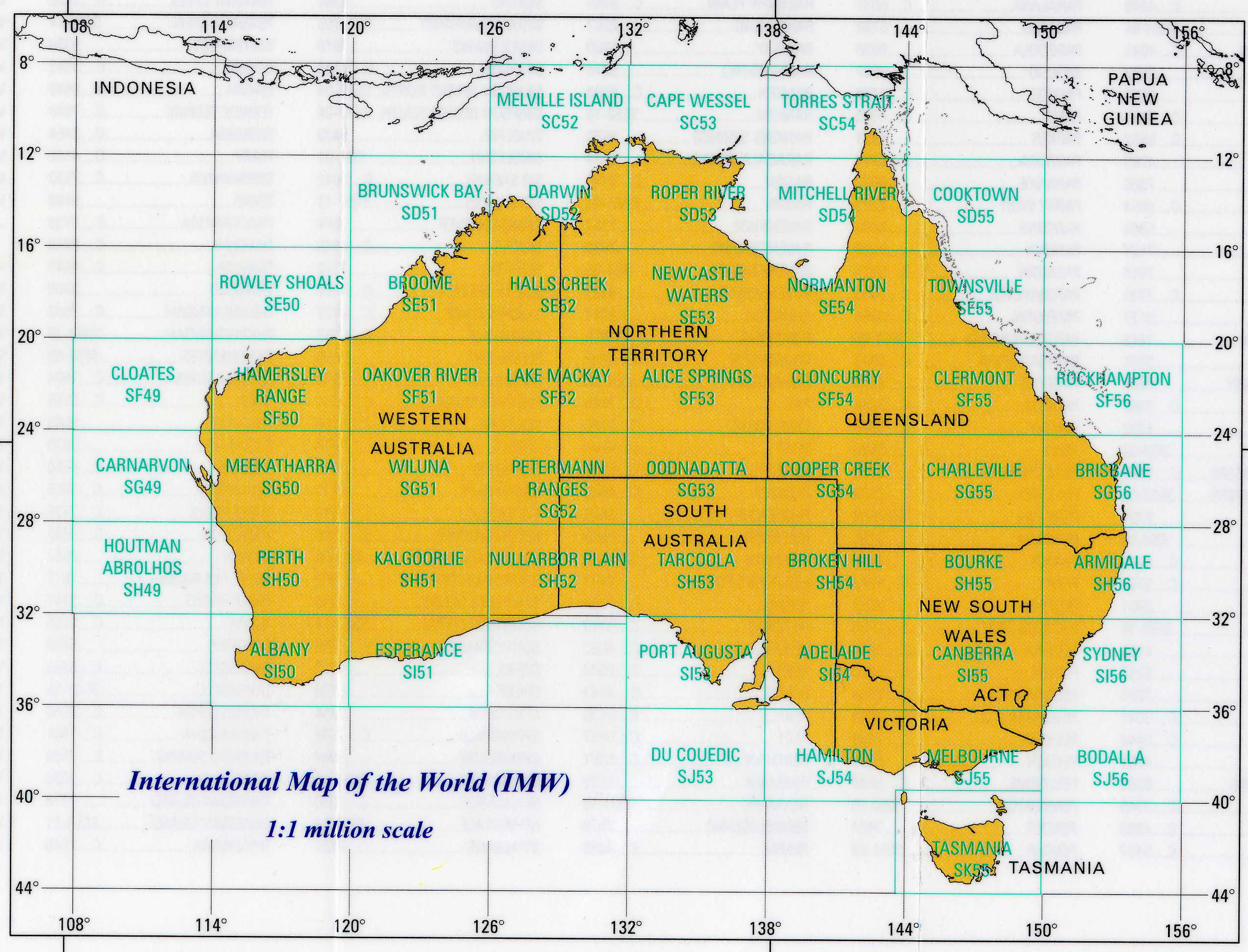 Australia Latitude And Longitude Map - Carla Cosette