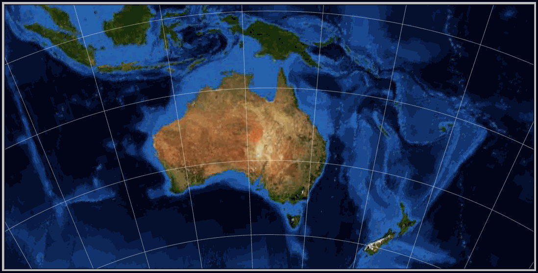 Lambert Conformal Conic map of Australia
